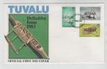 Tuvalu Definitive Issue 1983 Overprinted OFFICIAL 1-2-1984 With Cachet - Tuvalu