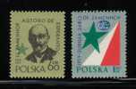 POLAND 1959 7TH INTERNATIONAL ESPERANTO CONGRESS NHM Zamenhof Languages Scientist Optician Green Star - Esperanto