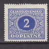 L3793 - TCHECOSLOVAQUIE TAXE Yv N°63 * - Portomarken