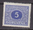 L3794 - TCHECOSLOVAQUIE TAXE Yv N°64 * - Portomarken