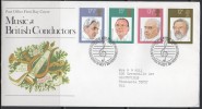 Grande-Bretagne - FDC - 1980 - Musiciens - 1971-1980 Em. Décimales