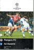 PROGRAMME MAGAZINE LIVRE  FOOT FOOTBALL AJA AUXERRE  GLASGOW RANGERS - Other & Unclassified