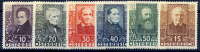 AUSTRIA 1931 Writers Set MNH / **.   Michel 524-29 - Unused Stamps