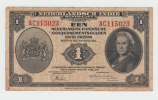 NETHERLANDS INDIES 1 GULDEN 1943 VF+ CRISP Banknote P 111 - Niederländisch-Indien