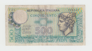 ITALY 500 LIRE 1974 ""F"" P 94 - 500 Liras