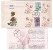 India 1984 FDC + Info.,  Roses, Flowers, Rose, Flower - Roses