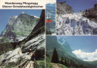 Suisse-VS Valais, Wanderweg Pfingstegg,Oberer Grindelwaldgletscher, Wetterhorn-Pfingsteggbahn,circule Oui - Steg