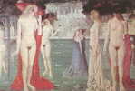 A85--19  @  PAUL DELVAUX Art Nudes , Painting  ( Postal Stationery , Articles Postaux ) - Naakt