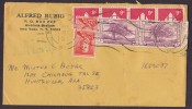 United States Airmail Registered Recommandée Einschreiben ALFRED RUBIO New York 1974 Cover HUNTSVILLE (2 Scans) - 3c. 1961-... Briefe U. Dokumente