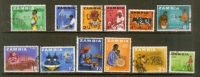 ZAMBIA 1964 Used Stamp(s) Definitives 1-12 Not Complete - Zambie (1965-...)