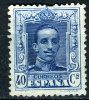 ALFONSO XIII, TIPO VAQUER, 40 CTS* - Neufs