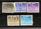 Nederland 1976  Numeral (o) Mi.1065 A-1069 A - Used Stamps