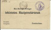 1890 Hungari Franco Letter Zombor - Banat-Bacska