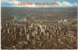 USA United States City Of Philadelphia Aerial View Central Area Used Non Circulated - Philadelphia