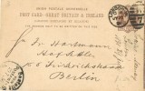 Entero Postal LONDON (Gran Breataña) 1891. Gride W-7 - Brieven En Documenten