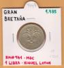 GRAN BRETAÑA   1  LIBRA   1.985   KM#941    NIQUEL/LATON   MBC/VF         DL-9947 - 1 Pound