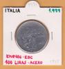 ITALIA  100   Liras  1.979  KM#106   ACERO   F.A.O.    EBC/XF        DL-9974 - 100 Liras