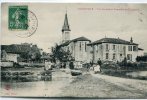 CPA 54 ANSAUVILLE VUE CENTRALE ET PASSERELLE DE CHARPAGNE 1909 - Andere & Zonder Classificatie