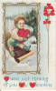 Valentine - Valentin - Cherub - Chérubin - Embossed - 2 Scans - Saint-Valentin