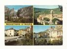 Cp, 04, Moustiers Sainte Marie, Multi-Vues, Voyagée 1980 - Other & Unclassified