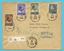 432+438+439+442 Op Brief Aangetekend (Recommande) Met Stempel GENT Naar Bonn (Duitsland) - 1936-51 Poortman