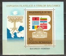 Rumänien; 1983; Michel 4001 Block 197 **; Balkanfila IX; Bild1 - Ongebruikt