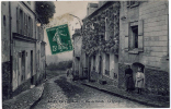 SAINT PRIX Rue De Rubelle La Glycine Animation 1911 état Superbe - Saint-Prix