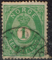 Norvège - 1871 - Y&T N° 16, Oblitéré - Usados