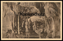 ALTE POSTKARTE ATTENDORNER TROPFSTEINHÖHLE ARKADENGANG Attendorn 1928 Höhle Cave Grotte Verlag Biggetaler Kalkwerke - Attendorn