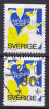 Sweden 1980 Afa 2 Co & 2 Cn Inrikespost 3-Sided Perf. - Oblitérés