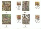 Animals Animaux Tiere Katzen Cats WWF El Salvador 4 FDC - Gibier