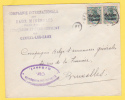 Lettre TP Germania Cachet GENVAL - Censure - Entete " EAUX MINERALES " (VK) - OC1/25 Generalgouvernement 