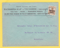 Lettre TP Germania Cachet VILVORDE - Censure - Entete " HANSSENS-HAP " (VK) - OC1/25 Generalgouvernement 