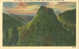 USA – United States – Chimney Top At Sunset, The Great Smoky Mountains National Park, Unused Linen Postcard [P6007] - Parques Nacionales USA