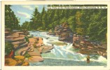 USA – United States – Lower Falls Of The Ammonoosuc, White Mountains, NH, Unused Linen Postcard [P6012] - White Mountains