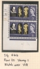 UK - Variety  SG 646 - Row 20 Stamp 1 DARK FLAW OVER VA - Pair With Normal  MNH - Variétés, Erreurs & Curiosités