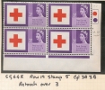 UK - Variety  SG 642 - Row 19 Stamp 5  RETOUCH OVER 3  - MLH - Plaatfouten En Curiosa