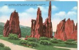 USA – United States – Cathedral Spires, Garden Of The Gods, Colorado, 1920s-1930s Unused Postcard [P6048] - Andere & Zonder Classificatie