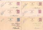 Entiers Postaux - Oblitération Fleron - Lot De 6 Pièces - Postkarten 1934-1951