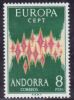 SPANISH ANDORRA 1972 EUROPA CEPT  MNH - 1972