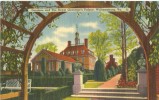 USA – United States – Gardens And The Royal Governor's Palace, Williamsburg, VA, Unused Linen Postcard [P6069] - Andere & Zonder Classificatie