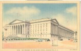 USA – United States – The Treasury Of The United States, Washington, DC, Unused Linen Postcard [P6077] - Washington DC