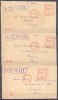 CEYLON   LOT De 3  Courriers Pour SURESNES France   Annees 1956   AIR MAIL   Cachet COLOMBO Sans Timbres - Ceylon (...-1947)