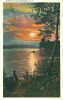 USA – United States – Sunset On Lake Sunapee, NH, 1920s Unused Postcard [P6087] - Other & Unclassified