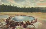 USA – United States – Punch Bowl Spring, Upper Geyser Basin, Yellowstone National Park, Unused Linen Postcard [P6098] - Parques Nacionales USA
