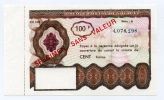 FRANCE - SPECIMEN DE CHEQUE POSTAL DE VOYAGE DE 100F - SUP - Specimen