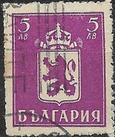 BULGARIA 1945 Lion Rampant - 5l Violet FU - Used Stamps