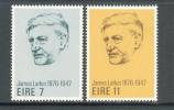 1976 IRELAND JAMES LARKIN MICHEL: 336-337 MNH ** - Unused Stamps