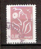 Timbre France Y&T N°3969 (06) Obl. Marianne De Lamouche, 0.86 € . Lilas-brun Clair. Cote 0.75 € - 2004-2008 Marianne (Lamouche)