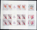 CZECHOSLOVAKIA 1977 Praga 1978 4th Issues Showing Headdresses, In Sheetlets Of 8 MNH / **  Michel 2387-90 Kb II - Ongebruikt